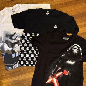 Lot of three Star Wars tees